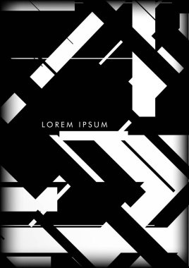 Soyut Hipster Hatları Arkaplanı. Vektör Tasarımı