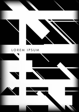 Soyut Hipster Hatları Arkaplanı. Vektör Tasarımı