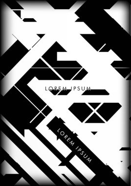 Soyut Hipster Hatları Arkaplanı. Vektör Tasarımı