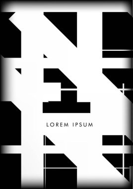 Soyut Hipster Hatları Arkaplanı. Vektör Tasarımı