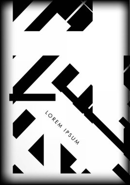 Soyut Hipster Hatları Arkaplanı. Vektör Tasarımı