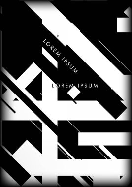 Soyut Hipster Hatları Arkaplanı. Vektör Tasarımı