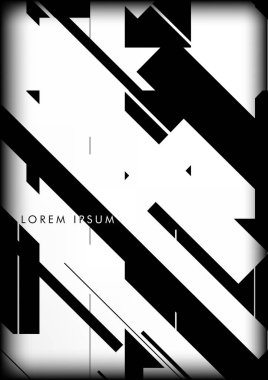 Soyut Hipster Hatları Arkaplanı. Vektör Tasarımı