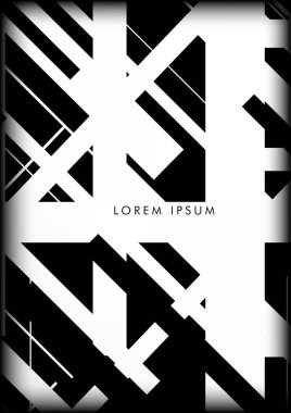 Soyut Hipster Hatları Arkaplanı. Vektör Tasarımı