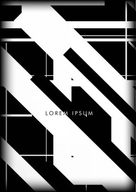 Soyut Hipster Hatları Arkaplanı. Vektör Tasarımı