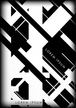 Soyut Hipster Hatları Arkaplanı. Vektör Tasarımı