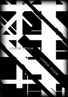 Soyut Hipster Hatları Arkaplanı. Vektör Tasarımı