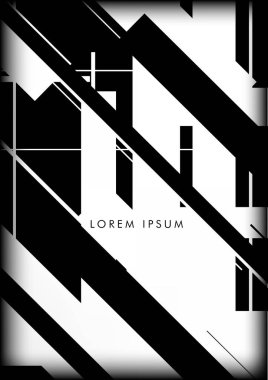 Soyut Hipster Hatları Arkaplanı. Vektör Tasarımı