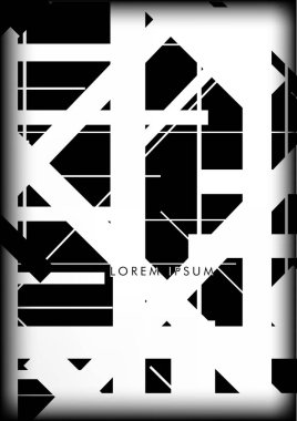 Soyut Hipster Hatları Arkaplanı. Vektör Tasarımı