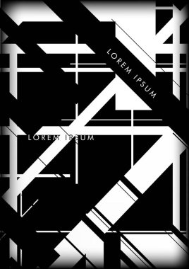 Soyut Hipster Hatları Arkaplanı. Vektör Tasarımı