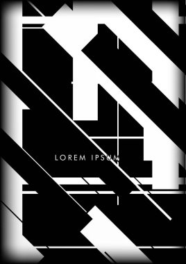 Soyut Hipster Hatları Arkaplanı. Vektör Tasarımı