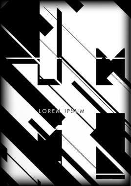 Soyut Hipster Hatları Arkaplanı. Vektör Tasarımı