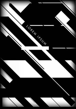 Soyut Hipster Hatları Arkaplanı. Vektör Tasarımı