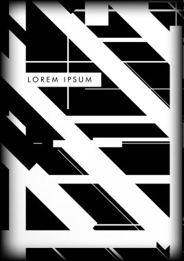 Soyut Hipster Hatları Arkaplanı. Vektör Tasarımı