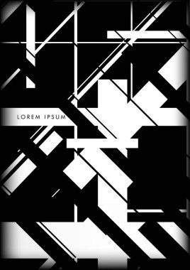 Soyut Hipster Hatları Arkaplanı. Vektör Tasarımı