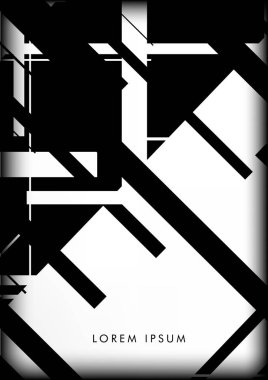 Soyut Hipster Hatları Arkaplanı. Vektör Tasarımı