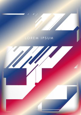 Soyut Hipster Hatları Arka Plan . Renk ve şekillerin bir karışımı ile vektör tasarımı