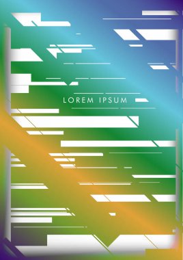 Soyut Hipster Hatları Arka Plan . Renk ve şekillerin bir karışımı ile vektör tasarımı