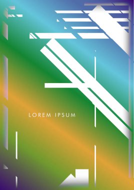 Soyut Hipster Hatları Arka Plan . Renk ve şekillerin bir karışımı ile vektör tasarımı