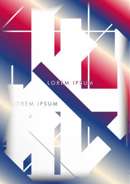 Soyut Hipster Hatları Arka Plan . Renk ve şekillerin bir karışımı ile vektör tasarımı