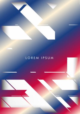 Soyut Hipster Hatları Arka Plan . Renk ve şekillerin bir karışımı ile vektör tasarımı