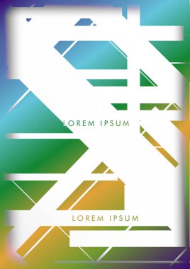 Soyut Hipster Hatları Arka Plan . Renk ve şekillerin bir karışımı ile vektör tasarımı