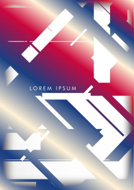 Soyut Hipster Hatları Arka Plan . Renk ve şekillerin bir karışımı ile vektör tasarımı