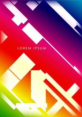 Soyut Hipster Hatları Arka Plan . Renk ve şekillerin bir karışımı ile vektör tasarımı