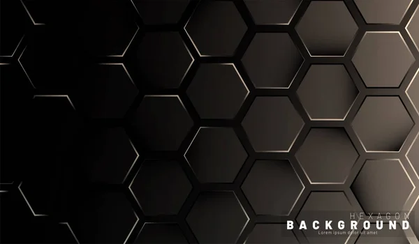 Abstrakt Hexagon gradient färgglada ljusmönster med en mörk BAC — Stock vektor