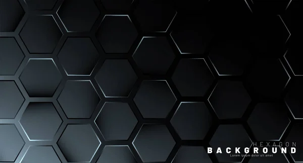 Αφηρημένα εξάγωνο ντεγκραντέ πολύχρωμο μοτίβο φως με ένα σκούρο BAC — Διανυσματικό Αρχείο