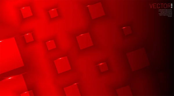 Vettore scatola rossa Sfondo astratto Grigio vuoto. EPS 10 — Vettoriale Stock