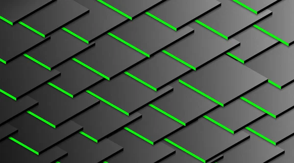 Wektorowy obraz zielonego cienia z ułożonego sześcianu tła — Wektor stockowy