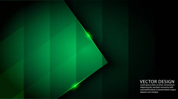 Dunkelgrüne Farbe abstrakter geometrischer Hintergrund in Folge 10 — Stockvektor