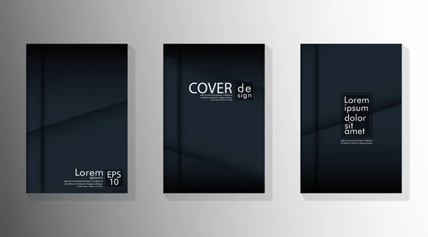 Vector collection. Abstract cover. Modern business brochures, ba — 스톡 벡터