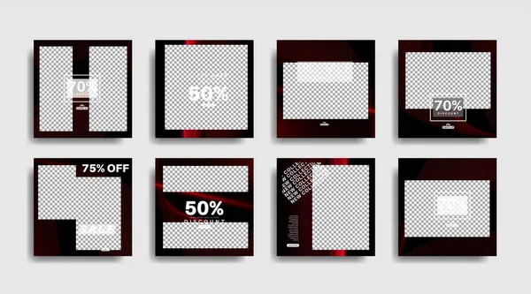 Modernes Werbebanner Quadratisch Für Soziale Medien Vektordesign Illustration — Stockvektor