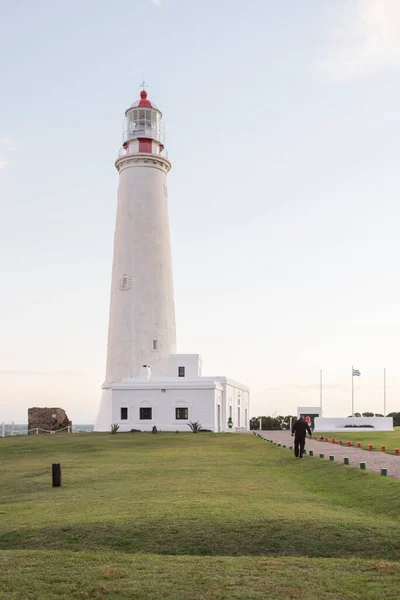 Farol Cabo Santa Maria Edifício Emblemático Uruguaio Declarado Monumento Histórico — Fotografia de Stock