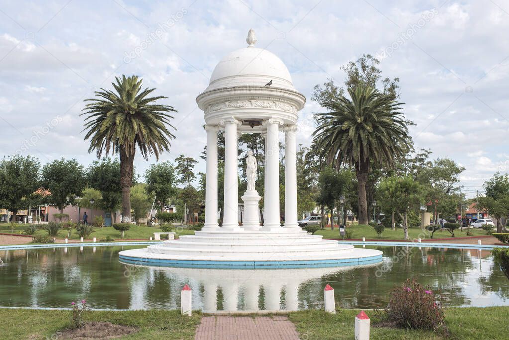 Piriapolis, Maldonado / Uruguay; Jan 1, 2019: Venus fountain, a sunny summer day