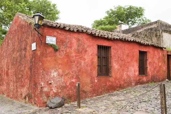 Narożnik Ulicy San Pedro Ulicy Westchnień Calle Los Susros Historycznym — Zdjęcie stockowe