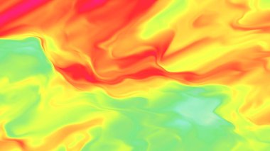 Weather forecast heat map. Atmosphere front motion. Warm and cold air masses visualization. Fluid motion.   clipart