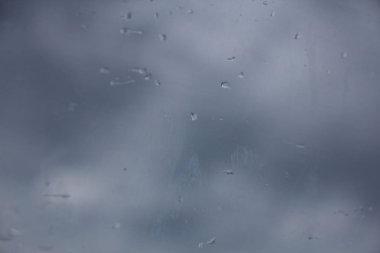 Camdaki yağmur damlaları