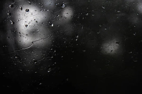Krople Deszczu Szkle — Zdjęcie stockowe