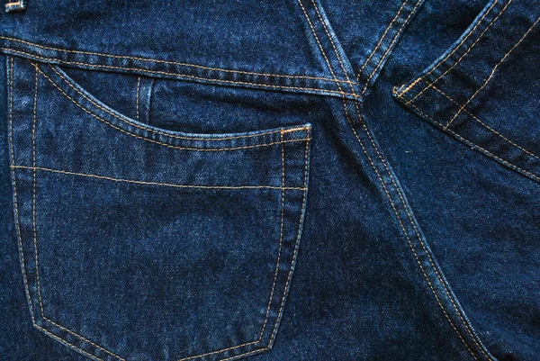 Denim Jeans的背景斜纹棉布牛仔裤的质地或斜纹棉布牛仔裤的背景 蓝色斜纹棉布图案 — 图库照片