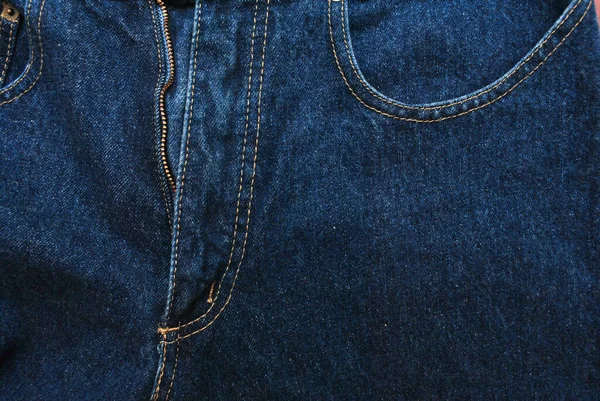 Denim Jeans的背景斜纹棉布牛仔裤的质地或斜纹棉布牛仔裤的背景 蓝色斜纹棉布图案 — 图库照片