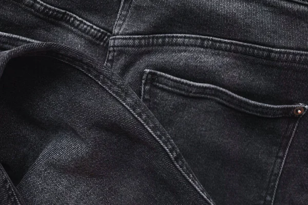 Denim Jeans的背景斜纹棉布牛仔裤的质地或斜纹棉布牛仔裤的底面 — 图库照片