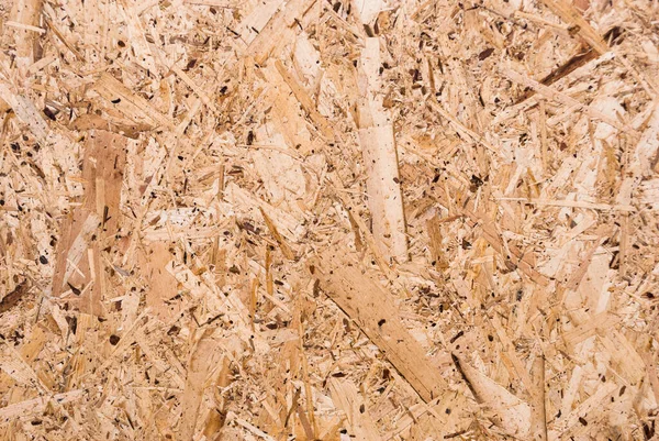 Tavole Osb Sono Fatte Trucioli Legno Marrone Levigati Uno Sfondo — Foto Stock