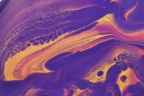 Purple Marble Abstract Acrylic Background Marbling Artwork Texture Liquid Acrylic — Stock Photo, Image