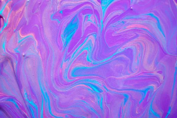 Фиолетовый Мрамор Абстрактный Акриловый Фон Мраморная Текстура Жидкий Акриловый Узор Лицензионные Стоковые Изображения