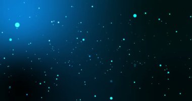 Hareket eden ve titreşen parçacıklarla soyut arkaplan