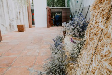 rustik çiçek düğün dekorasyon Resepsiyon