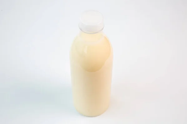 Melk Een Plastic Fles — Stockfoto